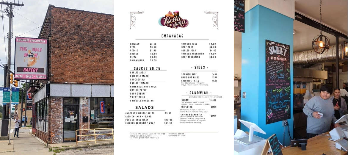 Bella Luna Menu
