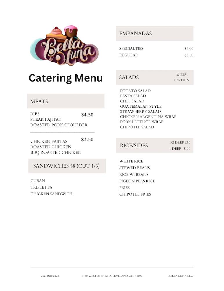 Bella Luna Menu image 2